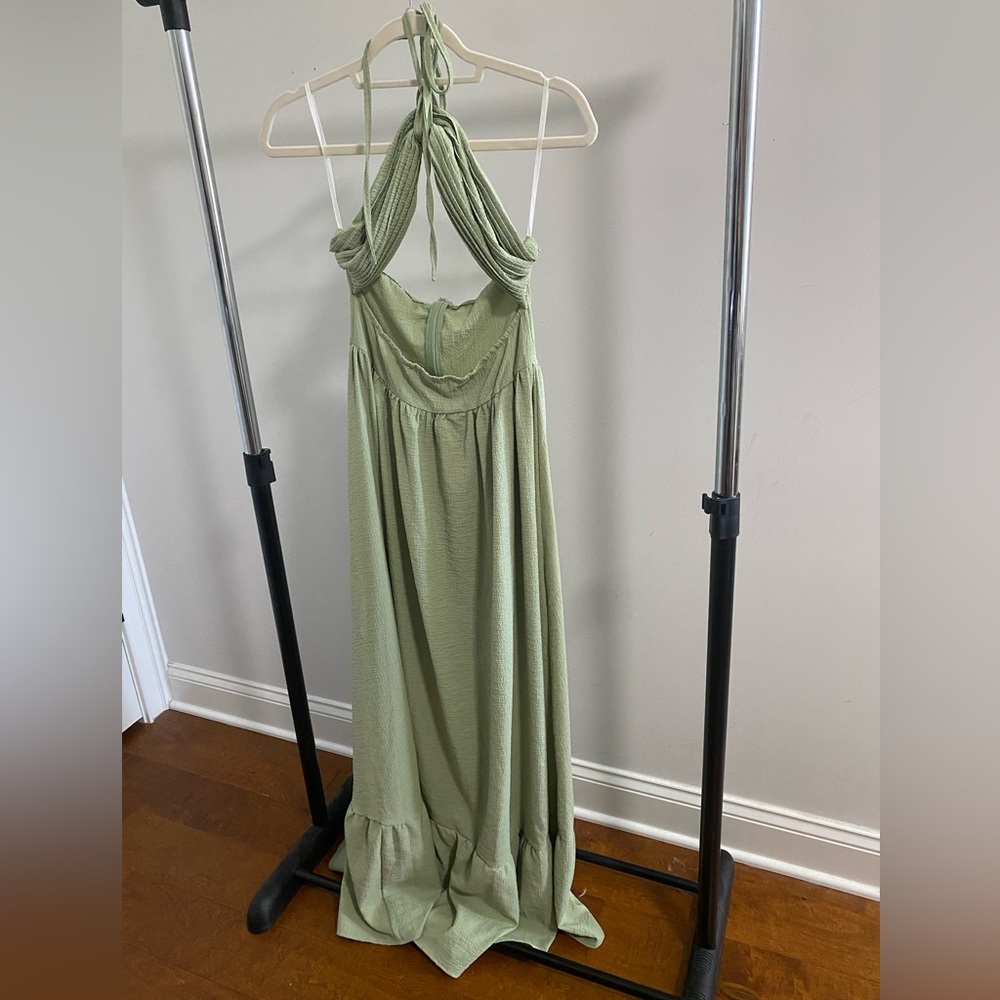 Mint cut out maxi dress - see pictures attached for what it looks like on!